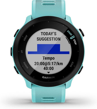 Buy Garmin,Garmin Forerunner 55 GPS 42mm Running Smartwatch – Aqua - Gadcet UK | UK | London | Scotland | Wales| Near Me | Cheap | Pay In 3 | Smart Watches
