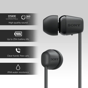 Buy Sony,Sony WI-C100 Wireless In-ear Headphones - Up to 25 hours of battery life - Gadcet.com | UK | London | Scotland | Wales| Ireland | Near Me | Cheap | Pay In 3 | Headphones & Headsets