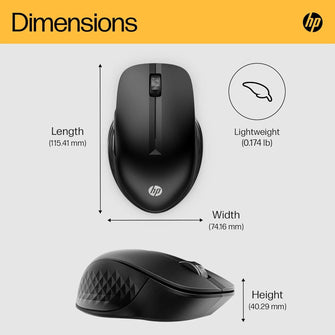 Buy HP,HP 430 wireless mouse | 2.4 GHz wireless connection & Bluetooth 5.2 | USB dongle | 4,000 dpi | 4 buttons | for up to 2 devices | black | incl. 1 x AA Battery - Gadcet UK | UK | London | Scotland | Wales| Near Me | Cheap | Pay In 3 | Mouse