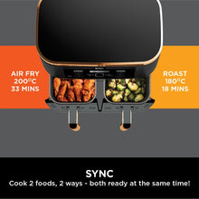Buy Ninja,Ninja Foodi MAX Dual Zone Air Fryer, 9.5L, 6-in-1, 2 Drawers, No Oil, Nonstick Baskets, Copper/Black - AF400UKCP - Gadcet UK | UK | London | Scotland | Wales| Near Me | Cheap | Pay In 3 | Air Fryer & Grill