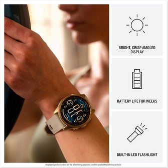 Garmin fēnix 8 43mm – AMOLED, Sapphire, GPS Multisport Smartwatch, Carbon Gray DLC Titanium, Pebble Gray Band