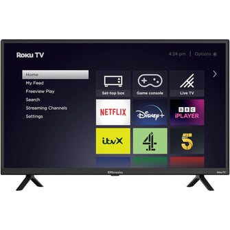 Buy Gadcet UK,EMtronics EM32ROK Roku TV 32" Inch HD Ready 720p Smart with Netflix, Disney+, BBC, Freeview Play, Dolby Audio, Mobile Control and 3 x HDMI, USB - Black (2024 Model) - Gadcet UK | UK | London | Scotland | Wales| Near Me | Cheap | Pay In 3 | 