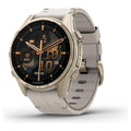 Buy Garmin,Garmin fēnix 8 43mm AMOLED - Sapphire, Soft Gold Stainless Steel with Fog Gray Leather Band & Fog Gray/Dark Sandstone Silicone Band - Gadcet UK | UK | London | Scotland | Wales| Near Me | Cheap | Pay In 3 | Smart Watches