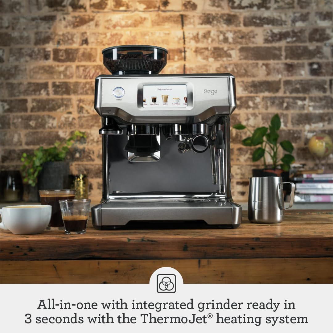 Buy SAGE,Sage The Barista Touch Bean to Cup Coffee Machine - Grinder & Milk Frother, Brushed Stainless Steel - Gadcet UK | UK | London | Scotland | Wales| Near Me | Cheap | Pay In 3 | Drip Coffee Makers