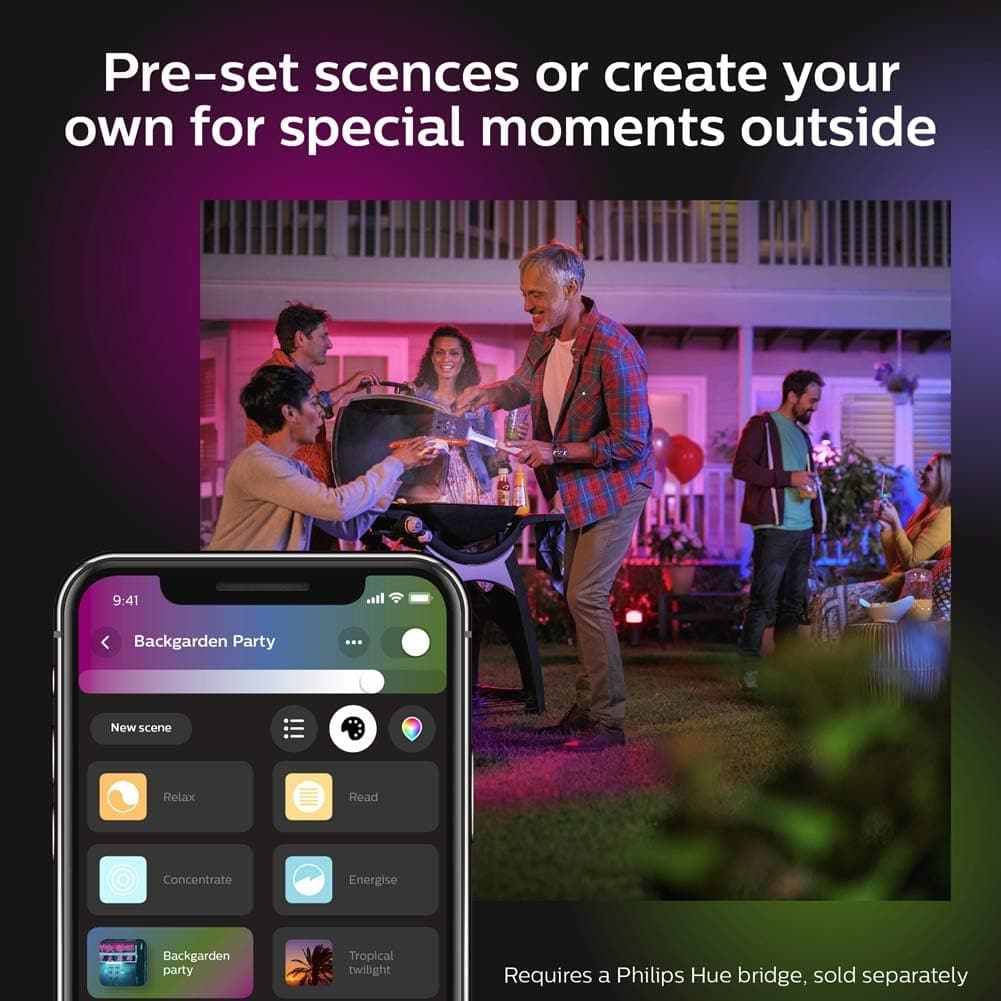 Buy Philips Hue,Philips Hue Econic White and Colour Ambiance LED Smart Garden Wall Light [Down Lantern], Works with Alexa, Google Assistant and Apple Homekit - Gadcet UK | UK | London | Scotland | Wales| Ireland | Near Me | Cheap | Pay In 3 | Lighting Accessories
