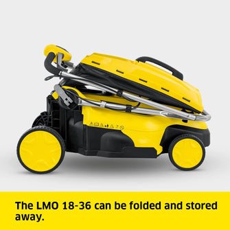 Buy KARCHER,Kärcher 18v Lawn Mower LMO 18-36 Battery Set, Incl. 18v Battery and Fast Charger, Performance: 350m², Cutting Width: 36cm, Adjustable Cutting Height: 30-70mm, Mulching Plug, 45L - Gadcet UK | UK | London | Scotland | Wales| Ireland | Near Me | Cheap | Pay In 3 | Electronics
