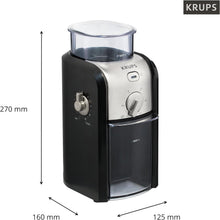 Buy Krups,Krups GVX231 Expert Burr Coffee Grinder, Automatic, Easy Clean, Black & Silver - Gadcet UK | UK | London | Scotland | Wales| Near Me | Cheap | Pay In 3 | Coffee Grinder Accessories