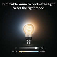 Buy Philips Hue,Philips Hue White Ambiance Filament Single Smart LED Bulb [B22 Bayonet Cap] - 550 Lumens. Works with Alexa, Google Assistant and Apple Homekit - Gadcet UK | UK | London | Scotland | Wales| Near Me | Cheap | Pay In 3 | LED Light Bulbs
