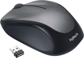 Logitech M235 Wireless Mouse, 2.4 GHz with USB Receiver, 1000 DPI Optical Tracking, 12 Month Battery, Compatible with PC, Mac, Laptop, Chromebook - Grey