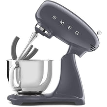Buy Smeg,Smeg SMF03GRUK Full Colour Stand Mixer, Retro 50's Style with 4.8L Stainless Steel Bowl, Safety Lock, 10 Variable Speeds, 800W, Grey - Gadcet UK | UK | London | Scotland | Wales| Near Me | Cheap | Pay In 3 | 