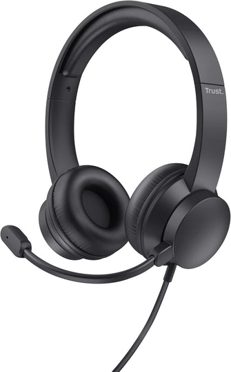 Buy Trust,Trust Ayda On-Ear Wired Headset with Microphone – 3.5mm Jack, Lightweight, Adjustable Headband, 1.8m Cable – For PC, Laptop, Mac, Zoom & Teams – Black - Gadcet UK | UK | London | Scotland | Wales| Near Me | Cheap | Pay In 3 | Headsets