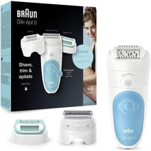 Buy Braun,Braun Silk-épil 5 SensoSmart Epilator For Hair Removal, Lady Shaver & Trimmer Head and Beginner Cap, Wet & Dry, 100% Waterproof, UK 2 Pin Plug, 5-610, White/ Blue - Gadcet UK | UK | London | Scotland | Wales| Near Me | Cheap | Pay In 3 | Health & Beauty