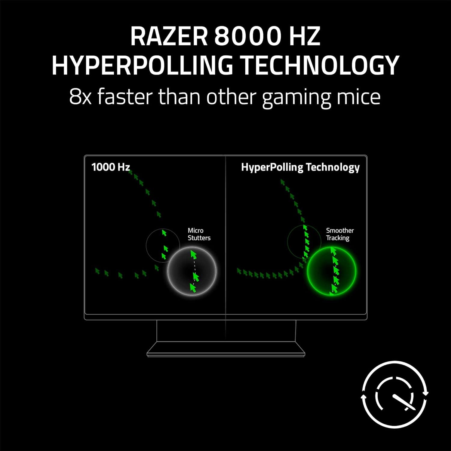 Razer DeathAdder V3 - Ergonomic Esports Mouse (59 g Lightweight Design, Ergonomic Form, 30K Optical Sensor, Optical Mouse Switches Gen-3, 8000Hz HyperPolling Technology, Speedflex Cable) Black - 6
