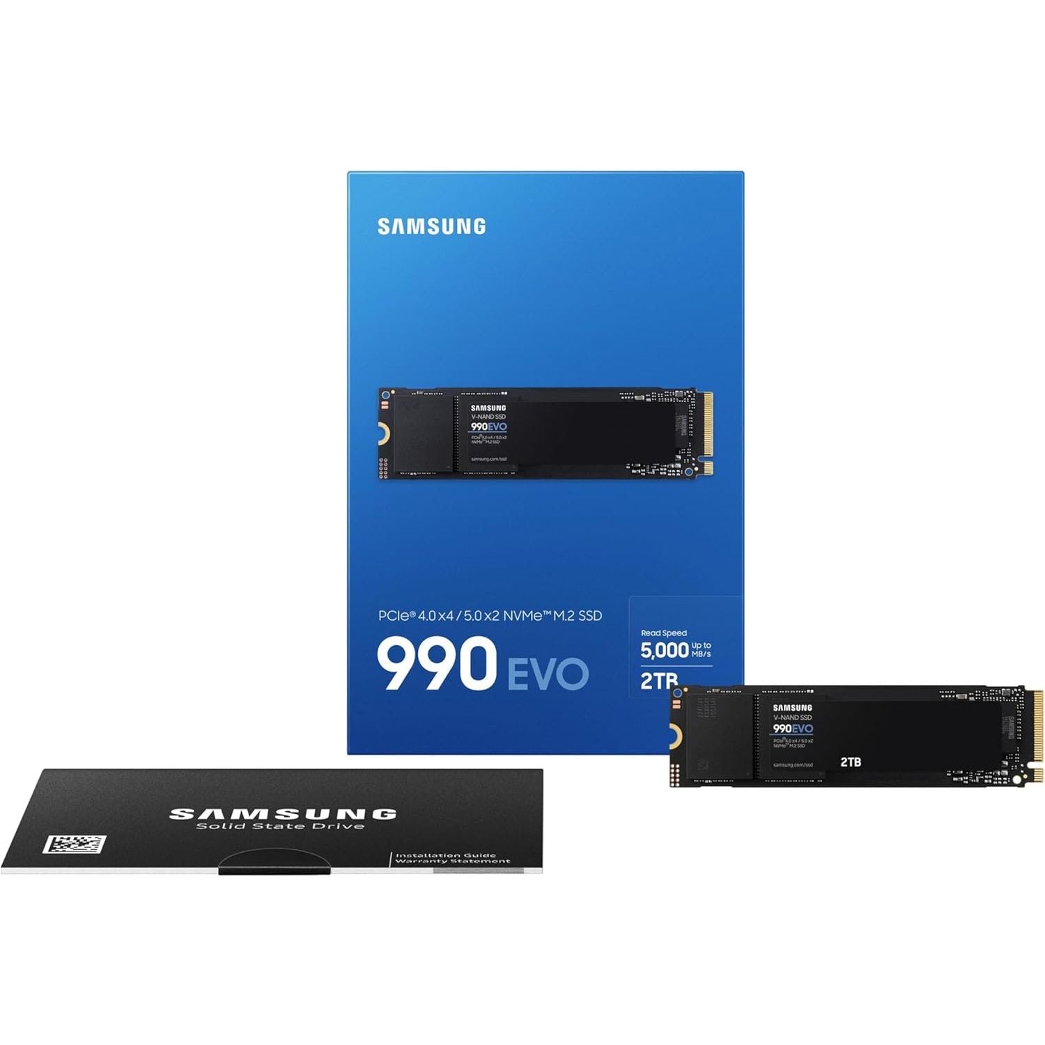 Buy Samsung,Samsung 990 EVO 2TB NVMe M.2 SSD – PCIe 4.0/5.0, Up to 5000/4200MB/s, Internal SSD (MZ-V9E2T0BW) - Gadcet UK | UK | London | Scotland | Wales| Near Me | Cheap | Pay In 3 | External Hard drives