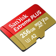 SanDisk Extreme PLUS 256GB microSDXC Memory Card – Up to 200MB/s Read, 140MB/s Write, Class 10 U3, 4K UHD + SD Adapter