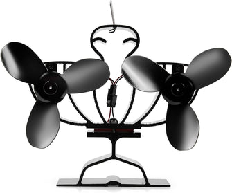 Buy VonHaus,VonHaus Stove Fan – Double Log Burner Fan with 6 Blades, Heat Powered Fan for Wood/Log Burners, Fireplaces, Stove Heaters – Silent Operation, Eco Friendly Circulation, Self Powered - Gadcet UK | UK | London | Scotland | Wales| Near Me | Cheap | Pay In 3 | Home & Garden