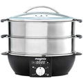 Buy Magimix,Magimix 11582 2-Basket Independent 1900W Steamer – Black & Chrome - Gadcet UK | UK | London | Scotland | Wales| Near Me | Cheap | Pay In 3 | Food Cookers & Steamers