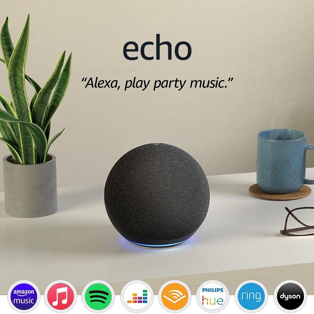 Buy Amazon,Echo (4th Gen) Smart Speaker with Alexa, Dolby Sound, Wi-Fi & Bluetooth - Charcoal - Gadcet UK | UK | London | Scotland | Wales| Near Me | Cheap | Pay In 3 | Smart Home