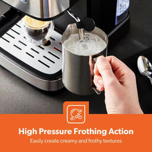 Buy GEEPAS,GEEPAS 20-Bar Espresso & Cappuccino Machine | Professional 1100W Coffee Maker with Milk Frother & 1.5L Tank – Stainless Steel - Gadcet UK | UK | London | Scotland | Wales| Near Me | Cheap | Pay In 3 | Espresso Machines