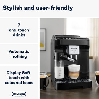 Buy De'Longhi,De'Longhi Magnifica Evo, Bean to Cup Coffee and Cappuccino Maker, 1450 watts, 250g bean container, 1.8L water container, ECAM292.81.B, Plastic, Black - Gadcet UK | UK | London | Scotland | Wales| Near Me | Cheap | Pay In 3 | Coffee Makers & Espresso Machines