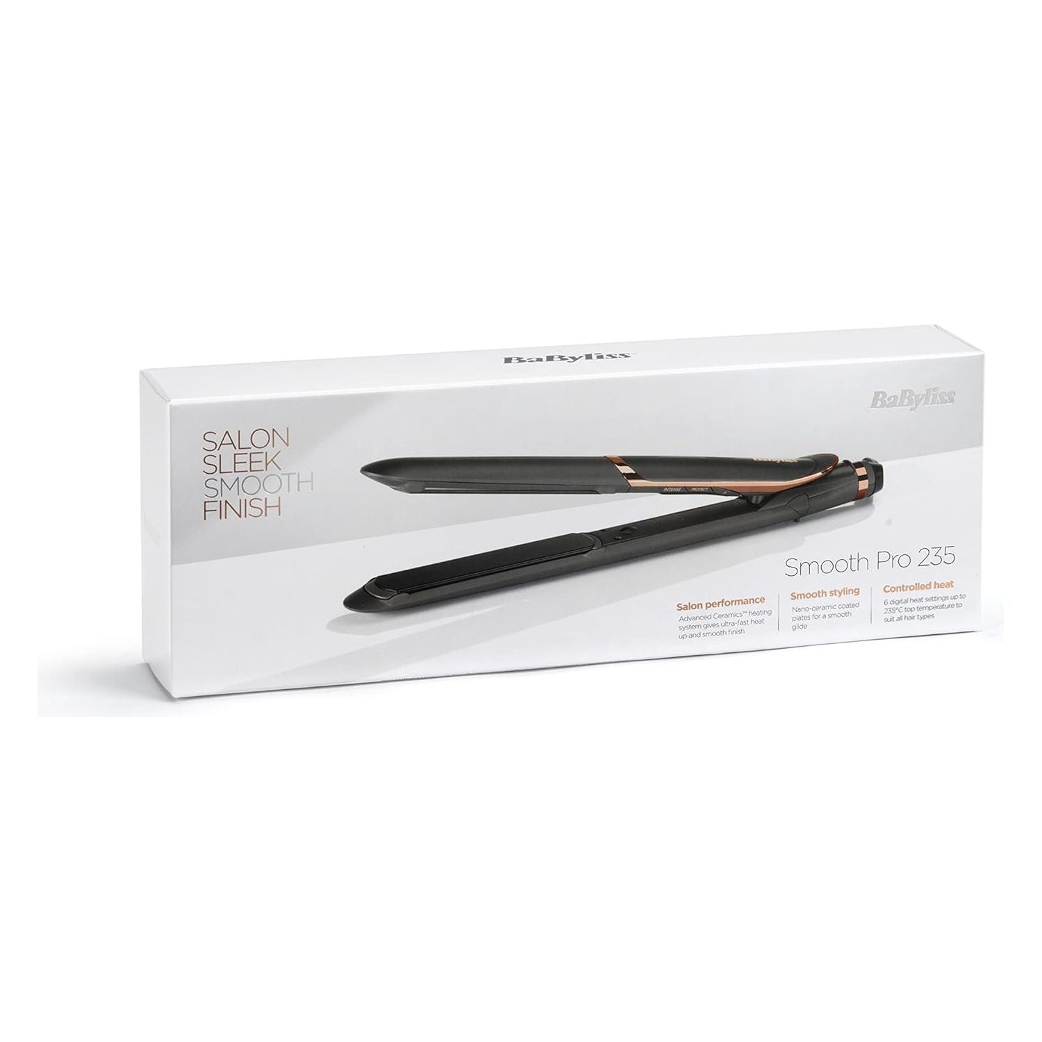 Buy BaByliss,BaByliss Smooth Pro 235 Hair Straightener with Ionic Technology, Ceramic Plates, 6 Heat Settings (140°C - 235°C) - Gadcet UK | UK | London | Scotland | Wales| Near Me | Cheap | Pay In 3 | Hair Straightener