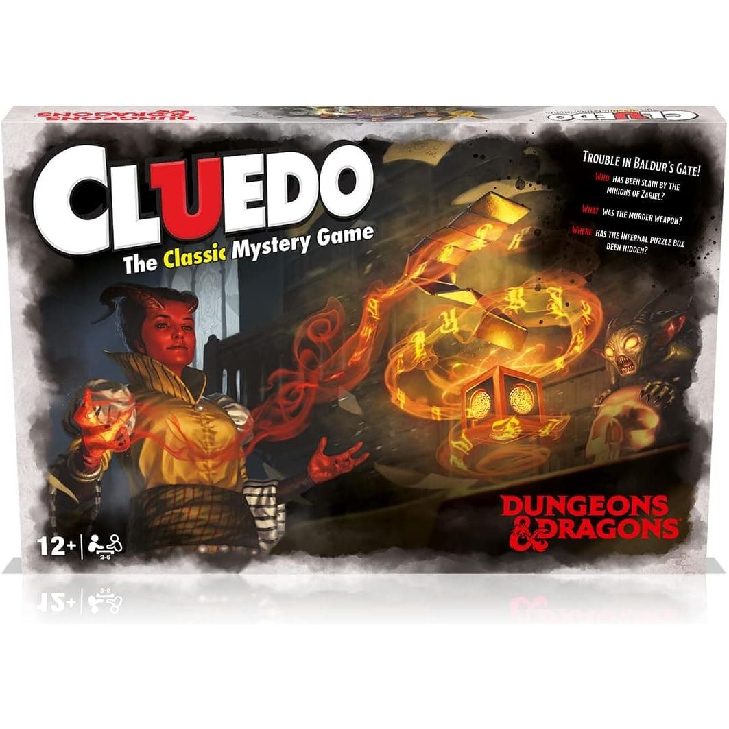 Buy Gadcet UK,Winning Moves Dungeons and Dragons Cluedo Mystery Board Game, Join Falastar Fisk to discover who was replaced, what weapon was used and where is the Infernal Puzzle box, for ages 12 plus - Gadcet UK | UK | London | Scotland | Wales| Ireland | Near Me | Cheap | Pay In 3 | Games and Toys