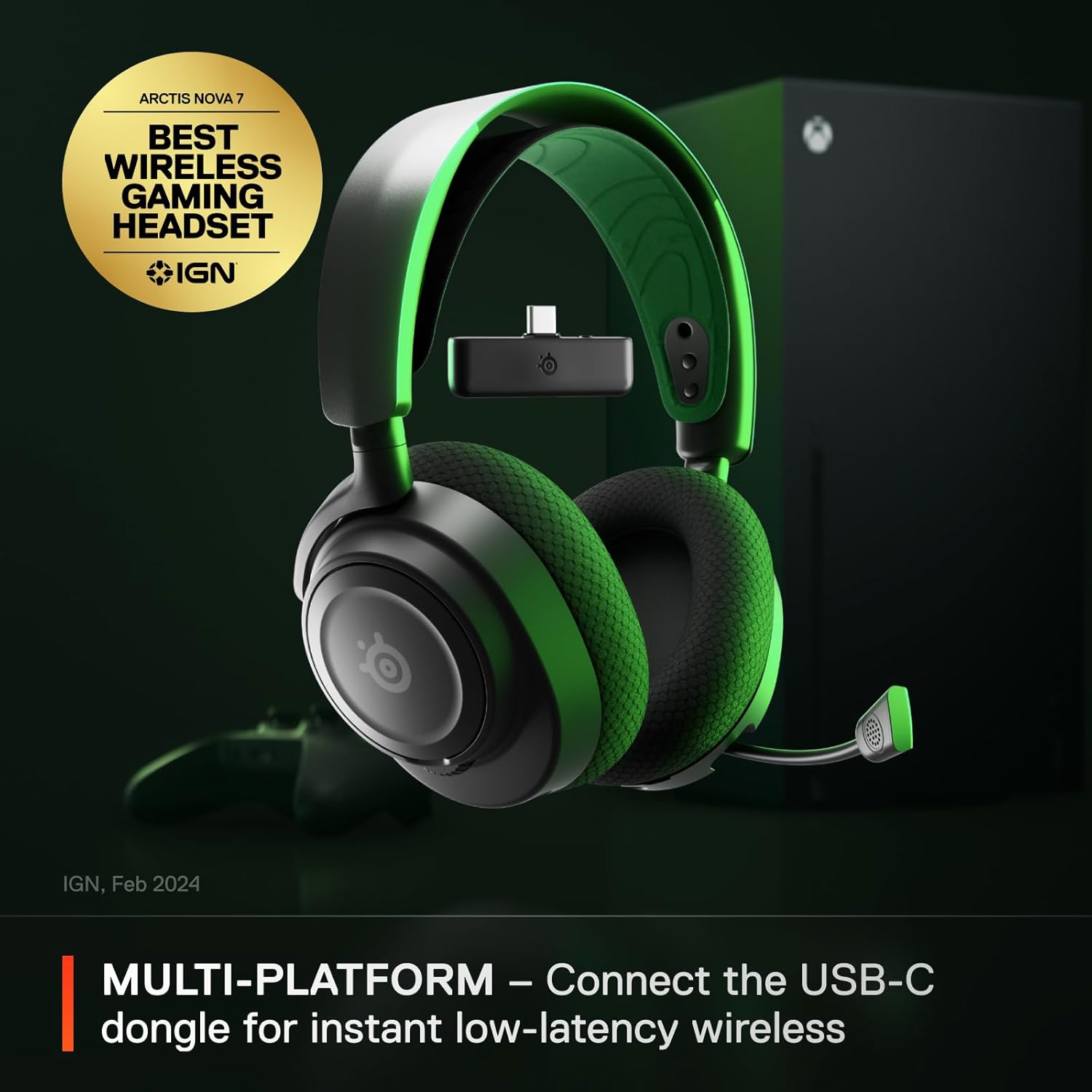Buy SteelSeries,SteelSeries Arctis Nova 7X Wireless Gaming Headset – Xbox Series X/S, Dual Wireless & Bluetooth, 38H Battery, AI Mic, USB-C – Black | Also Supports PS5 & PC - Gadcet UK | UK | London | Scotland | Wales| Near Me | Cheap | Pay In 3 | Headsets