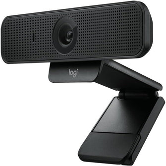 Logitech C925-E Business Webcam – 1080p HD, Autofocus, Light Correction, Privacy Shade, Black
