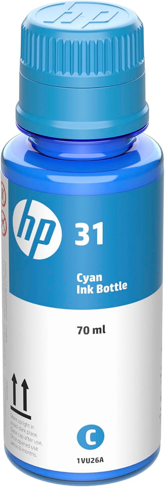 Buy HP,HP 31 Cyan Ink Bottle – 70ml, Original HP Ink, Up to 8,000 Pages – Single Pack for HP Smart Tank Printers - Gadcet UK | UK | London | Scotland | Wales| Near Me | Cheap | Pay In 3 | Toner & Inkjet Cartridges