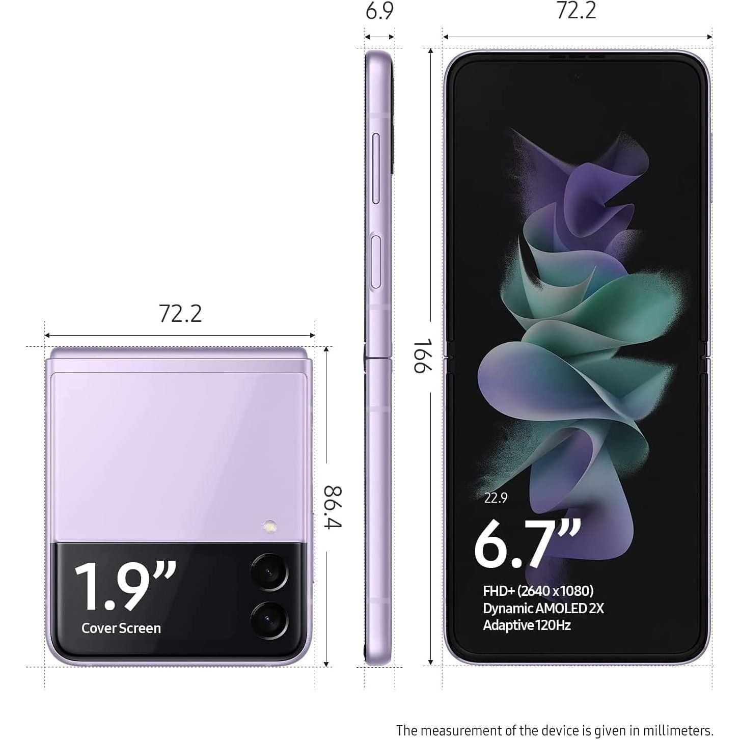 Buy Samsung,Samsung Galaxy Z Flip3 5G - 128GB Storage - 8GB RAM - Dual Sim - Lavender - Unlocked - Gadcet UK | UK | London | Scotland | Wales| Near Me | Cheap | Pay In 3 | Unlocked Mobile Phone