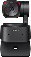 OBSBOT Tiny 2 Lite 4K AI PTZ Webcam – Auto Tracking, Gesture Control, Dual Microphones – Black