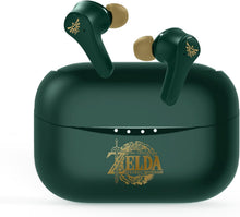 OTL Technologies ZD1137 Zelda Tears of the Kingdom TWS Wireless Earphones Green – Bluetooth 5.3, Charging Case, Type-C Cable, 6-Hour Playtime