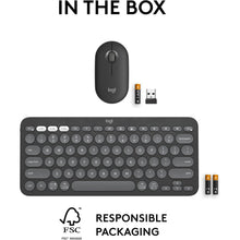 Buy Logitech,Logitech Pebble 2 MK380 Wireless Keyboard & Mouse Set - Graphite - Gadcet UK | UK | London | Scotland | Wales| Near Me | Cheap | Pay In 3 | Computer Accessory Sets