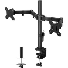 Buy Bontec,BONTEC Dual Monitor Arm Desk Mount – Adjustable Full Motion Stand for 13–27″ Screens (Black) - Gadcet UK | UK | London | Scotland | Wales| Near Me | Cheap | Pay In 3 | Computer Monitor Accessories