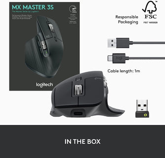Buy Logitech,Logitech MX Master 3S - Wireless Performance Mouse with Ultra-fast Scrolling, Ergo, 8K DPI, Track on Glass, Quiet Clicks, USB-C, Bluetooth, Windows, Linux, Chrome - Grey - Gadcet.com | UK | London | Scotland | Wales| Ireland | Near Me | Cheap | Pay In 3 | Keyboard & Mouse