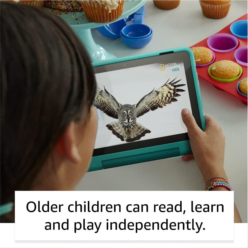 Buy Amazon,Amazon Fire HD 8 Kids Pro tablet | 8-inch HD display, ages 6–12, 30% faster processor, 13-hour battery life, Kid-Friendly Case, 32 GB, 2022 release, Cyber Sky - Gadcet UK | UK | London | Scotland | Wales| Ireland | Near Me | Cheap | Pay In 3 | Tablet Computers