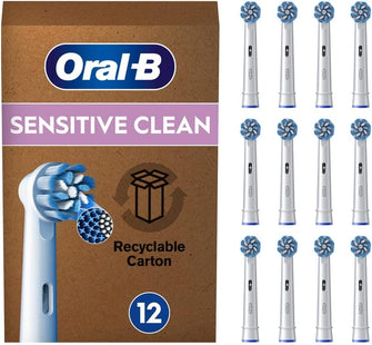 Buy Oral-B,Oral-B Pro Sensitive Clean Electric Toothbrush Head, X-Shaped & Extra Soft Bristles For Gentle Brushing & Plaque Removal, Pack of 12 Toothbrush Heads, Suitable For Mailbox, White - Gadcet UK | UK | London | Scotland | Wales| Near Me | Cheap | Pay In 3 | Toothbrushes