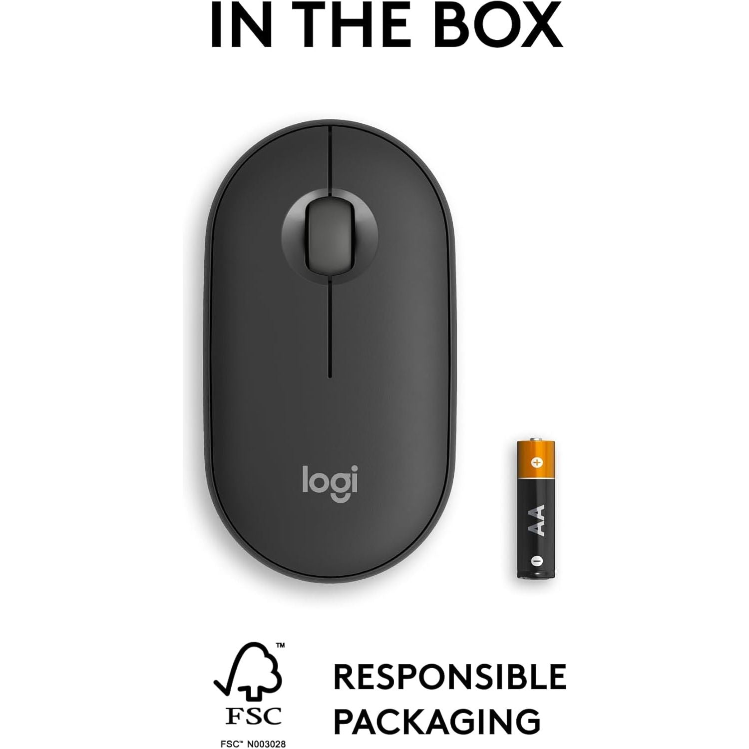 Buy Logitech,Logitech Pebble Mouse 2 M350s Slim Bluetooth Wireless Mouse, Portable, Lightweight, Customisable Button, Quiet Clicks, Easy-Switch for Windows, macOS, iPadOS, Android, Chrome OS - Graphite - Gadcet UK | UK | London | Scotland | Wales| Near Me | Cheap | Pay In 3 | Mice & Trackballs
