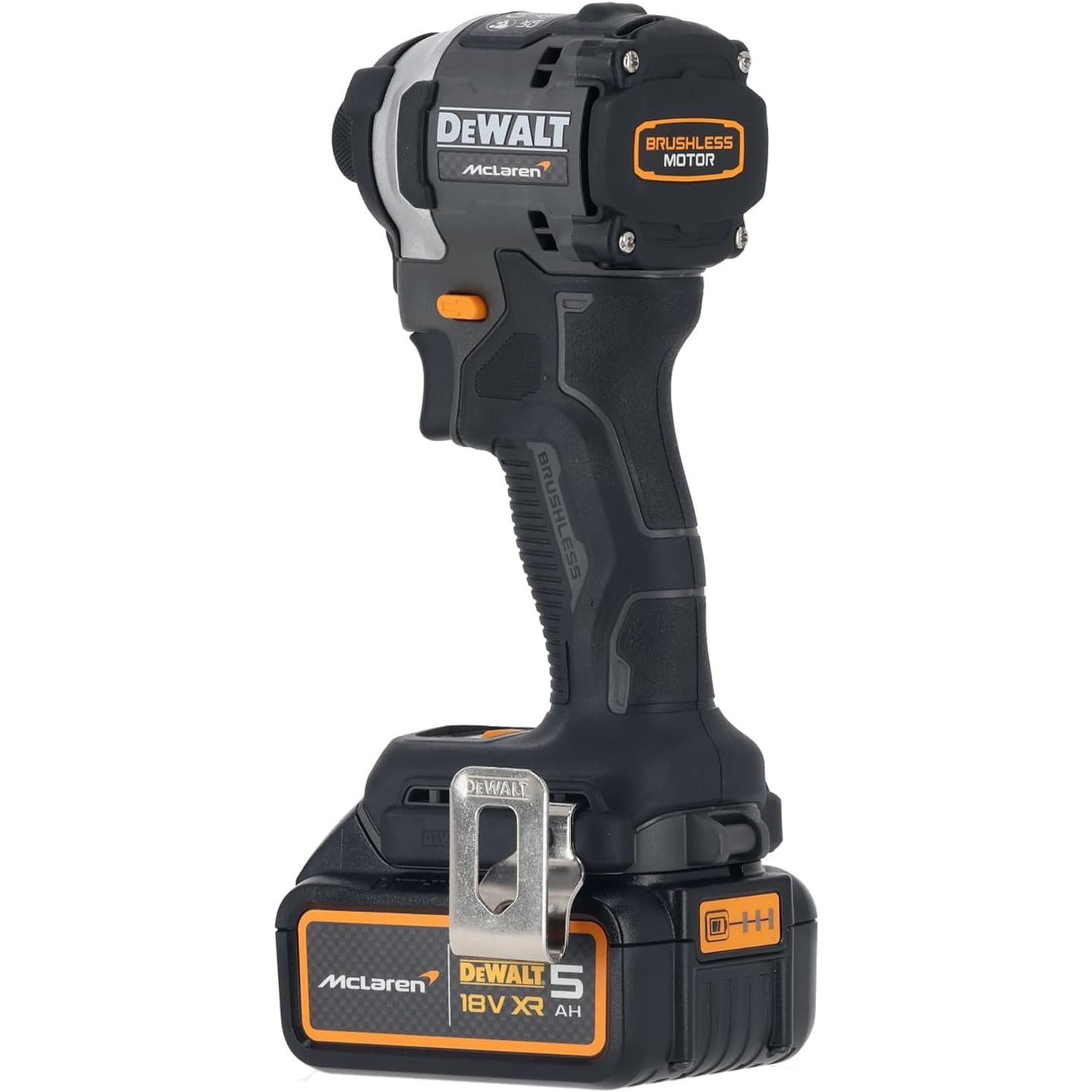 Buy DEWALT,DEWALT DCF85MP2T McLaren F1 XR Brushless 18V 1/4″ Impact Driver Kit – 2 × 5.0Ah Li-Ion - Gadcet UK | UK | London | Scotland | Wales| Near Me | Cheap | Pay In 3 | Impact Drivers
