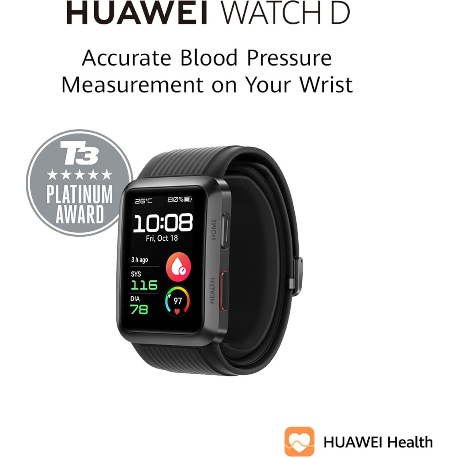 Buy Huawei,HUAWEI Watch D Smartwatch - Blood Pressure, Heart Rate, SpO2, Sleep Tracking, 7-Day Battery, 70+ Workout Modes, Black - Gadcet UK | UK | London | Scotland | Wales| Near Me | Cheap | Pay In 3 | Smart Watches