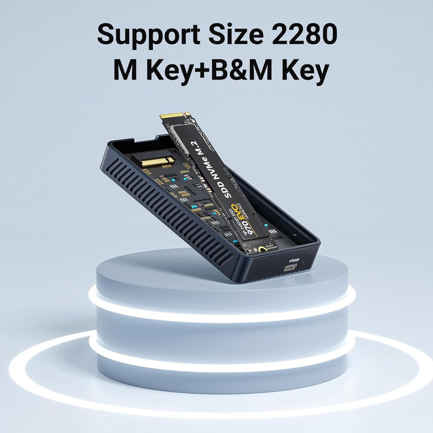 Buy ACASIS,ACASIS 40Gbps M.2 NVMe SSD Enclosure - USB-C/Thunderbolt 3/4 Compatible, Aluminum Type-C External Case, Supports 2280 M&B+M-Key, Up to 2700MB/s - Gadcet UK | UK | London | Scotland | Wales| Near Me | Cheap | Pay In 3 | External hard drives