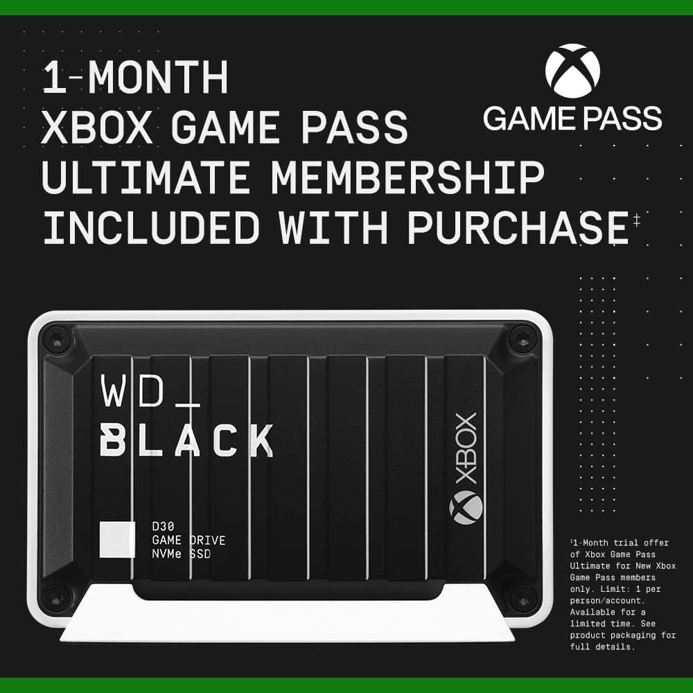 Buy Gadcet UK,WD 500GB WD_BLACK D30 Game Drive USB 3.2 Gen 2 External SSD - Gadcet UK | UK | London | Scotland | Wales| Ireland | Near Me | Cheap | Pay In 3 | Hard Drive Accessories