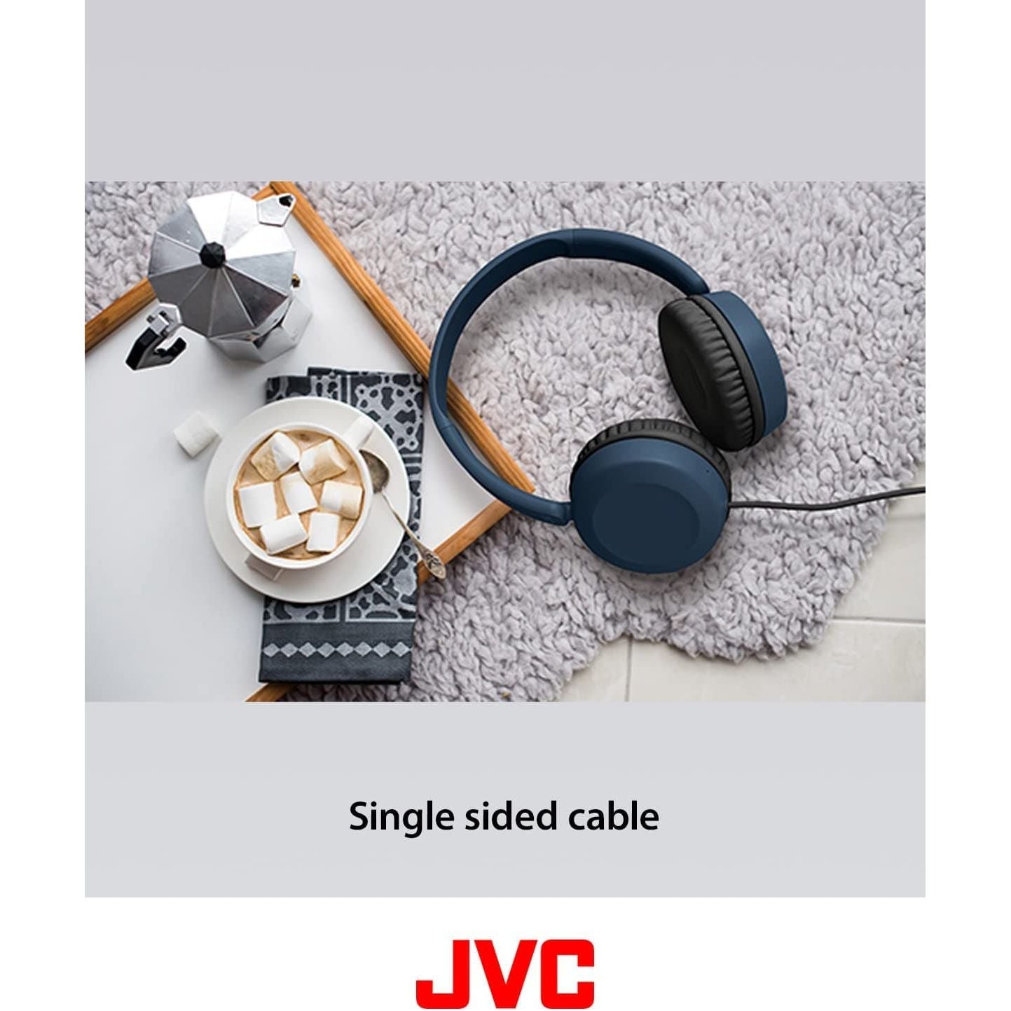 JVC,JVC HA-S31M Wired Over-Ear Headband Headphones with Microphone & Remote - Dusty Pink - Gadcet.com