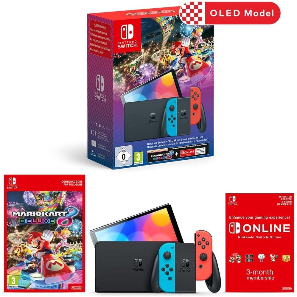 Buy Nintendo,Nintendo Switch OLED Console & Mario Kart 8 Deluxe Bundle - Gadcet UK | UK | London | Scotland | Wales| Ireland | Near Me | Cheap | Pay In 3 | Video Game Consoles