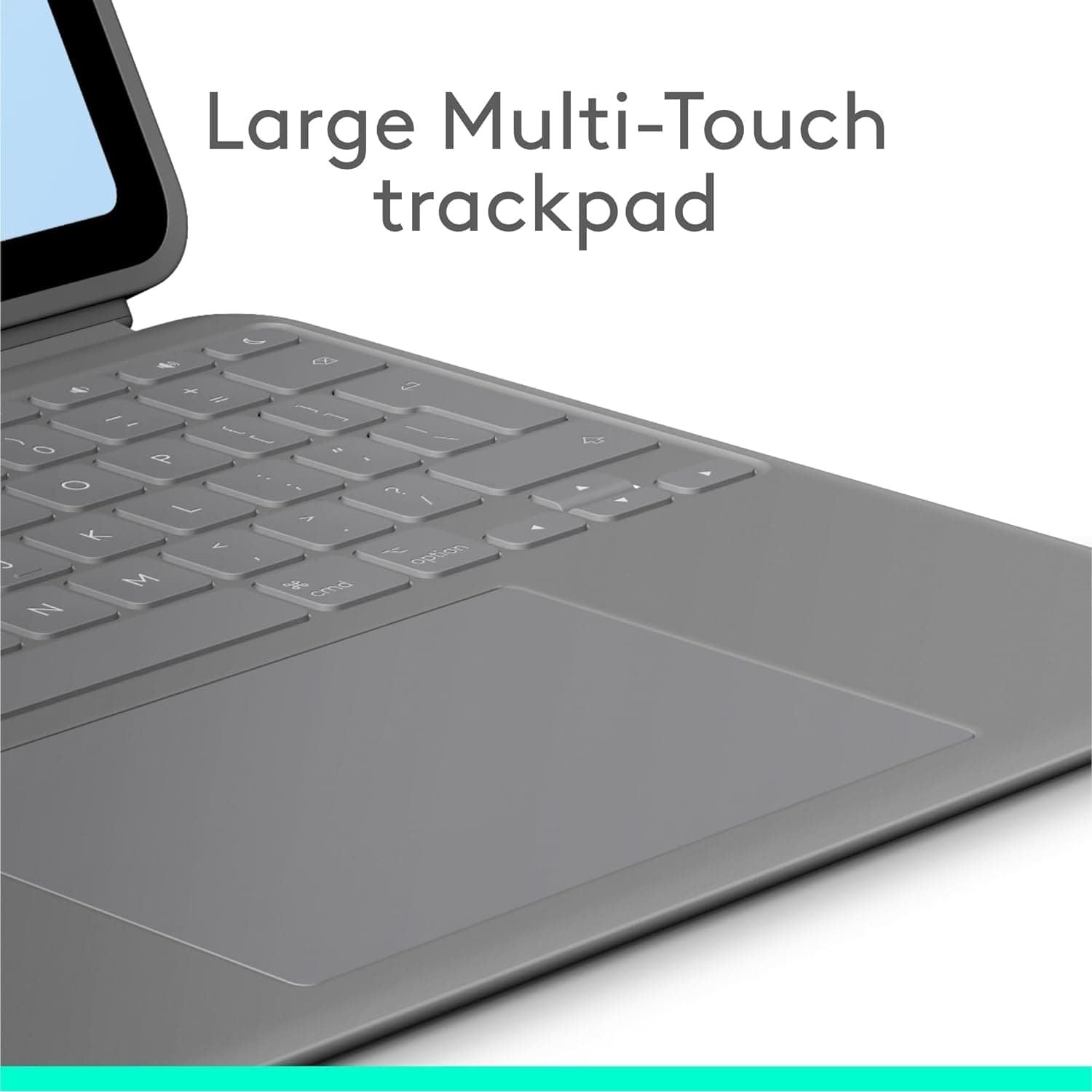 Logitech Combo Touch Keyboard Case for iPad Air 13" (M2, 2024) - Detachable Backlit Keyboard, Kickstand, QWERTY UK Layout - Grey - 4