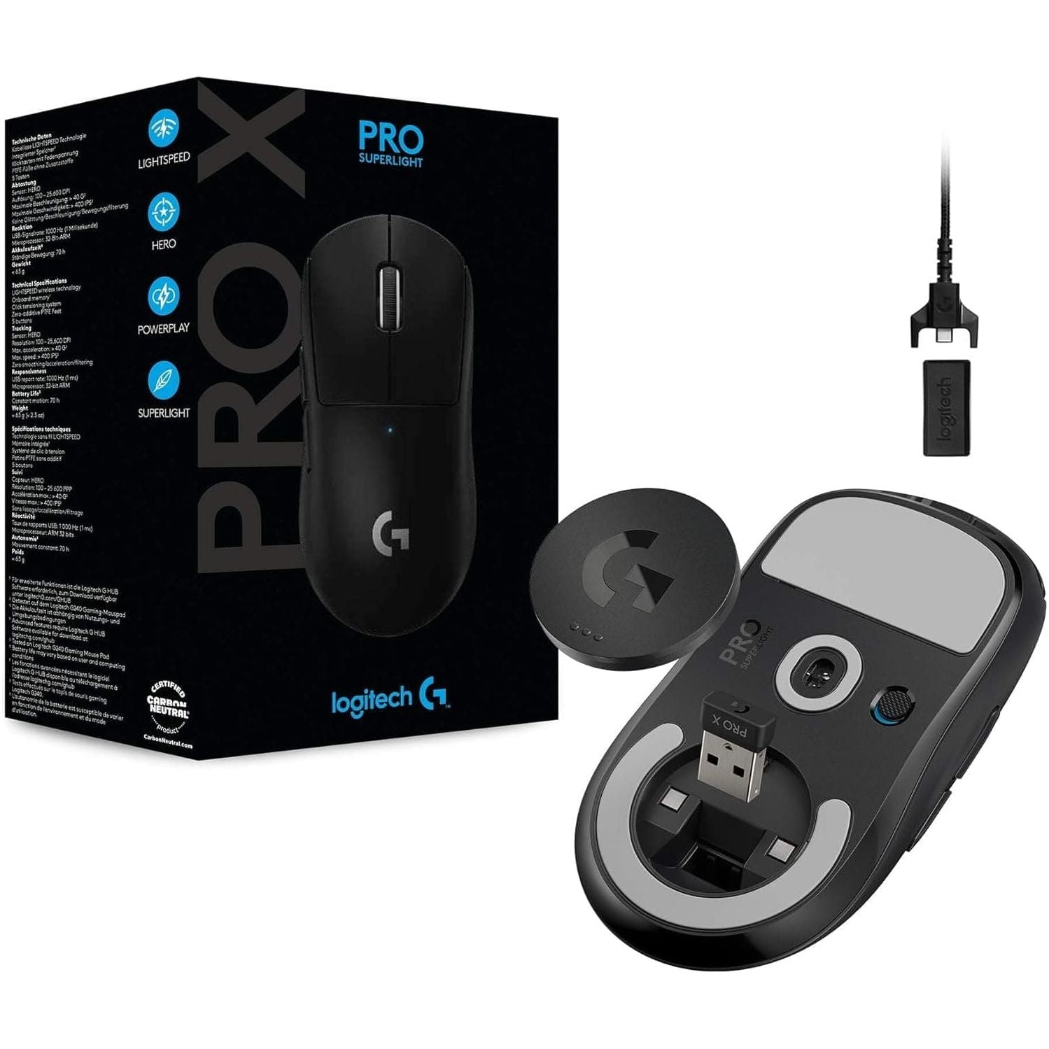 Buy Logitech,Logitech G PRO X SUPERLIGHT Wireless Gaming Mouse - Black - Gadcet UK | UK | London | Scotland | Wales| Near Me | Cheap | Pay In 3 | Mice & Trackballs