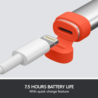 Buy Logitech,Logitech Crayon Digital Pencil for all iPads (2018 releases and later) with Apple Pencil technology, anti-roll design, and dynamic smart tip - Silver/Orange - Gadcet UK | UK | London | Scotland | Wales| Ireland | Near Me | Cheap | Pay In 3 | Tablet Computer Parts