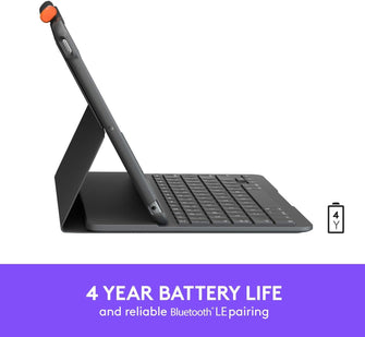 Buy Logitech,Logitech iPad 7th Gen Slim Folio Tablet Case - Grey - Gadcet UK | UK | London | Scotland | Wales| Ireland | Near Me | Cheap | Pay In 3 | Tablet Computers