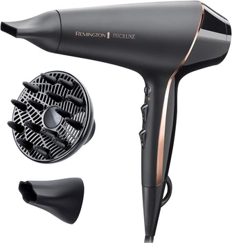 Buy Remington,Remington PROluxe Midnight AC9140B Hair Dryer | 2400W, OPTIheat Technology, Ionic Conditioning, Diffuser & 2 Concentrators, Black - Gadcet UK | UK | London | Scotland | Wales| Near Me | Cheap | Pay In 3 | Hair Clippers & Trimmers