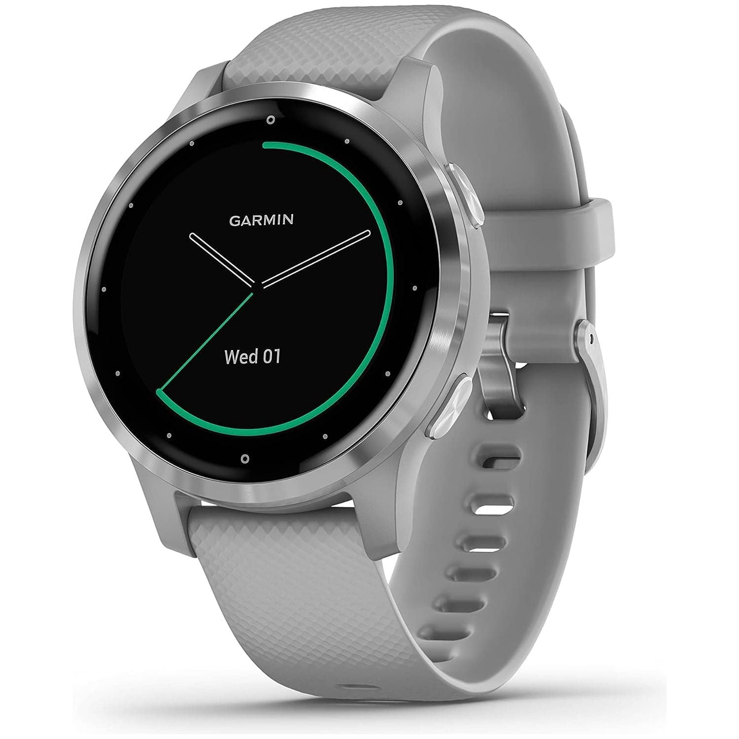 Buy Garmin,Garmin Vívoactive 4S, Smaller-Sized GPS Smartwatch, Features Music, Body Energy Monitoring, Animated Workouts, Pulse Ox Sensors and More, Powder Gray/Silver - Gadcet UK | UK | London | Scotland | Wales| Ireland | Near Me | Cheap | Pay In 3 | Watches